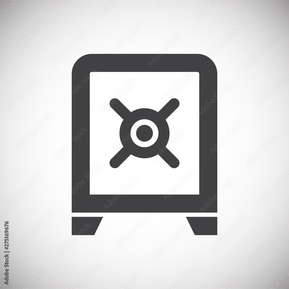 Money safe icon on background for graphic and web design. Simple illustration. Internet concept symbol for website button or mobile app. Money safe icon on background for graphic and web design. Simple illustration. Internet concept symbol for website button or mobile app.