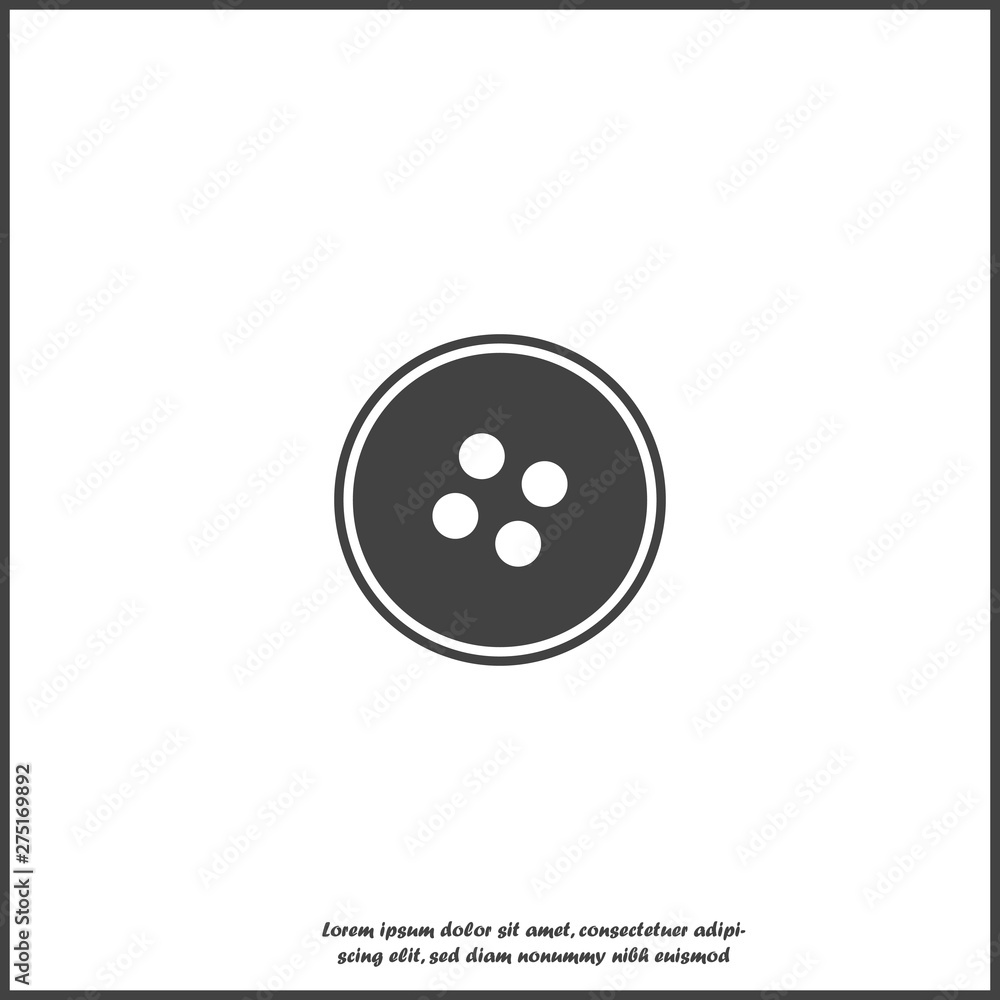 Vector button for clothes on white isolated background. Vector button for clothes on white isolated background.