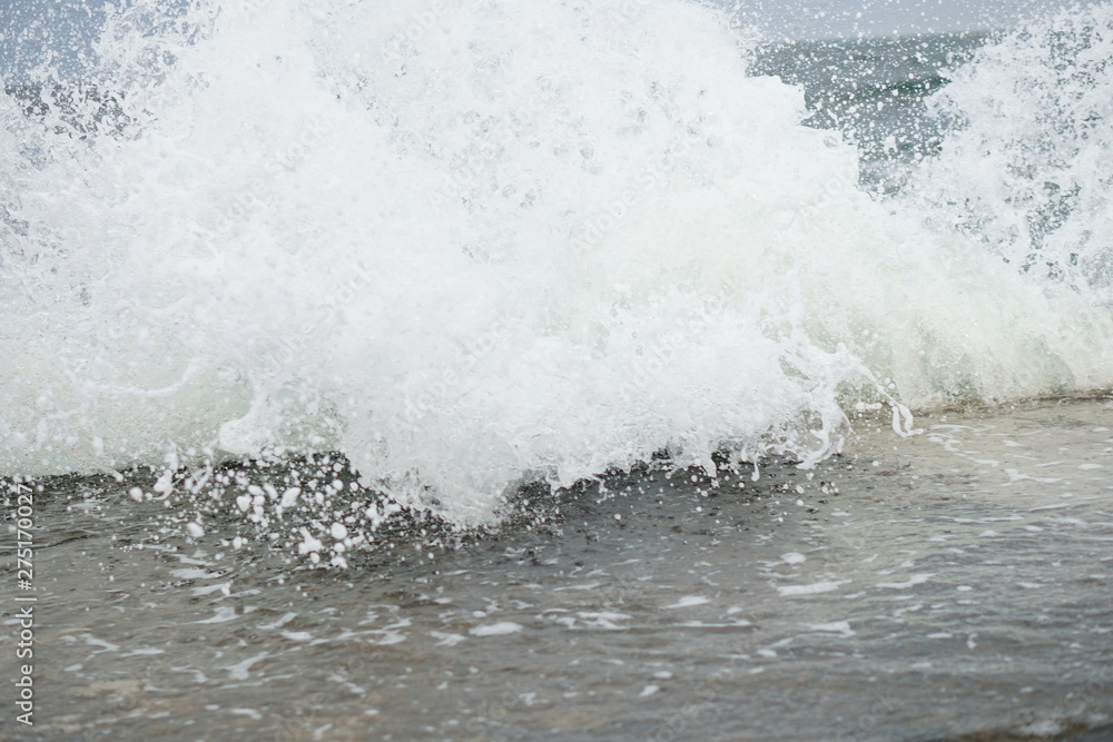 storm, big waves on the coast, splashes of salt water storm, big waves on the coast, splashes of salt water
