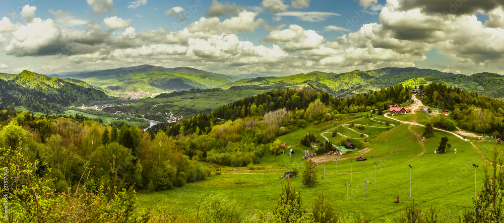 Palenica - Szczawnica widok szczytu, panorama