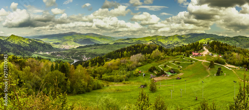 Palenica - Szczawnica widok szczytu, panorama