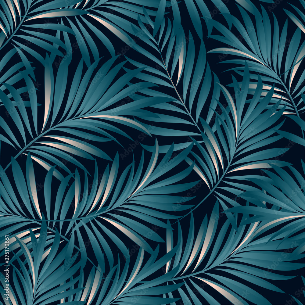 Palm trees. Tropical plants seamless pattern. Vector image. Palm trees. Tropical plants seamless pattern. Vector image.