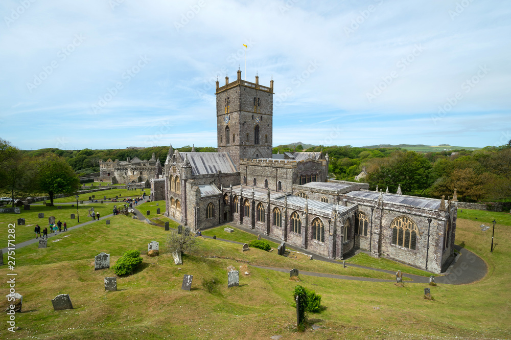 Fototapeta premium St. Davids Kathedrale, Wales, Großbritannien