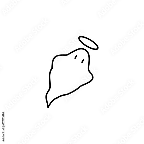 ghost, death outline icon. detailed set of death illustrations icons. can be used for web, logo, mobile app, UI, UX