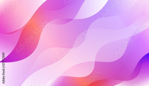 Blurred Decorative Design In Abstract Style With Wave, Curve Lines. For Elegant Pattern Cover Book. Vector Illustration with Color Gradient.