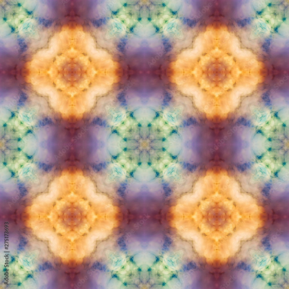 colored smoke seamless geometric pattern