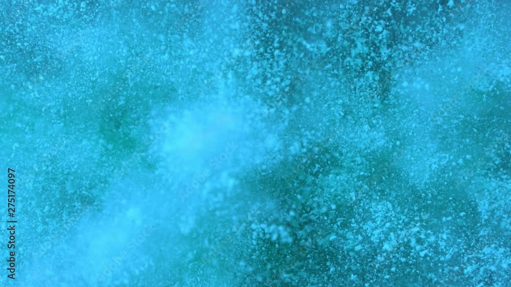 Super slow motion of blue powder explosion. Filmed on high speed cinema camera, 1000fps. Super slow motion of blue powder explosion. Filmed on high speed cinema camera, 1000fps.