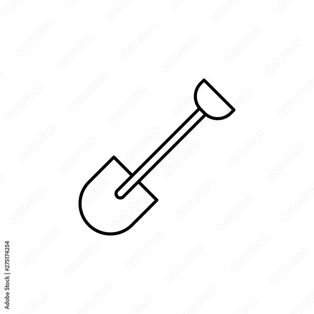shovel, death, grave outline icon. detailed set of death illustrations icons. can be used for web, logo, mobile app, UI, UX shovel, death, grave outline icon. detailed set of death illustrations icons. can be used for web, logo, mobile app, UI, UX