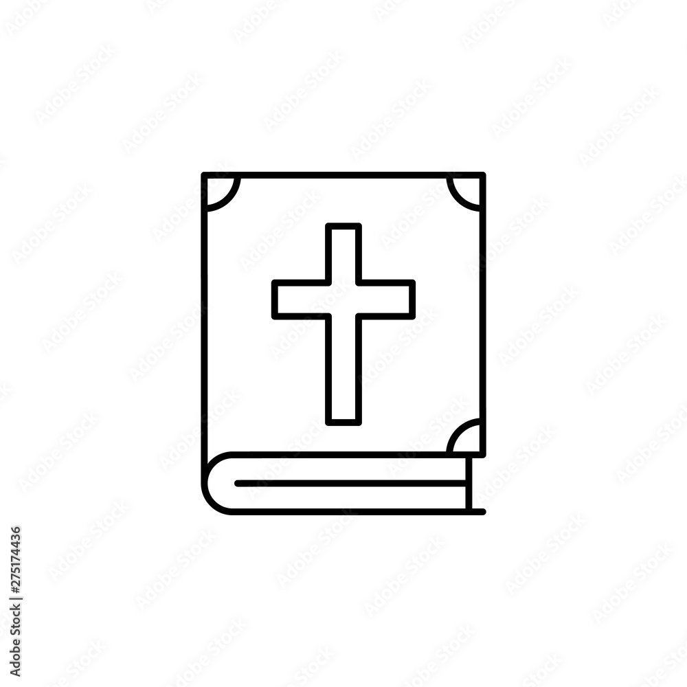 bible, death outline icon. detailed set of death illustrations icons. can be used for web, logo, mobile app, UI, UX bible, death outline icon. detailed set of death illustrations icons. can be used for web, logo, mobile app, UI, UX