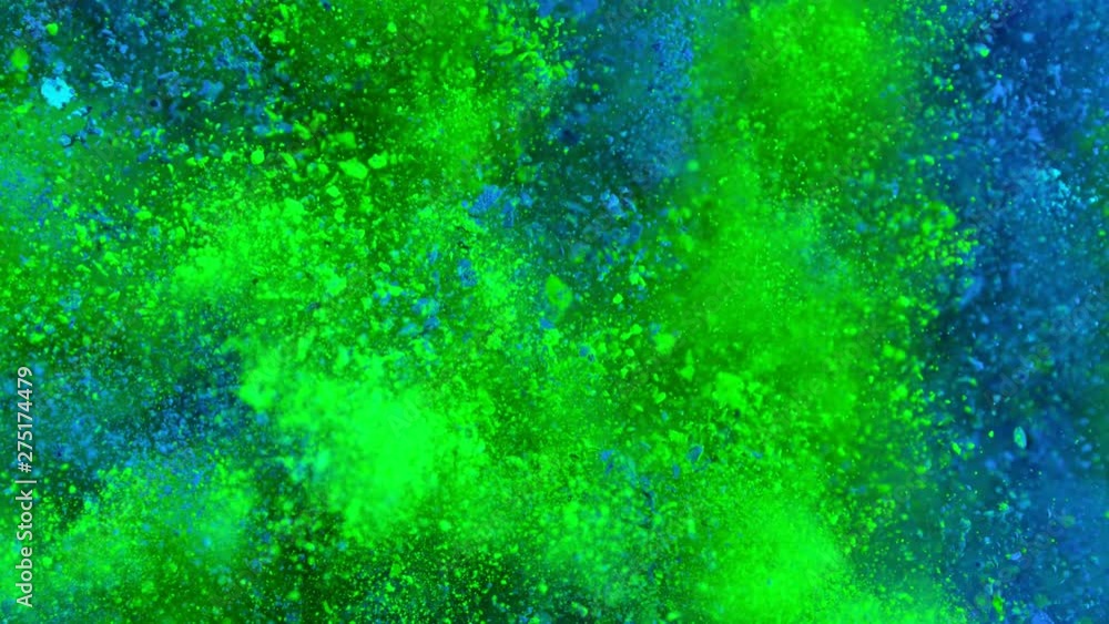 Super Slowmotion Shot of Color Powder Explosion at 1000fps. Super Slowmotion Shot of Color Powder Explosion at 1000fps.