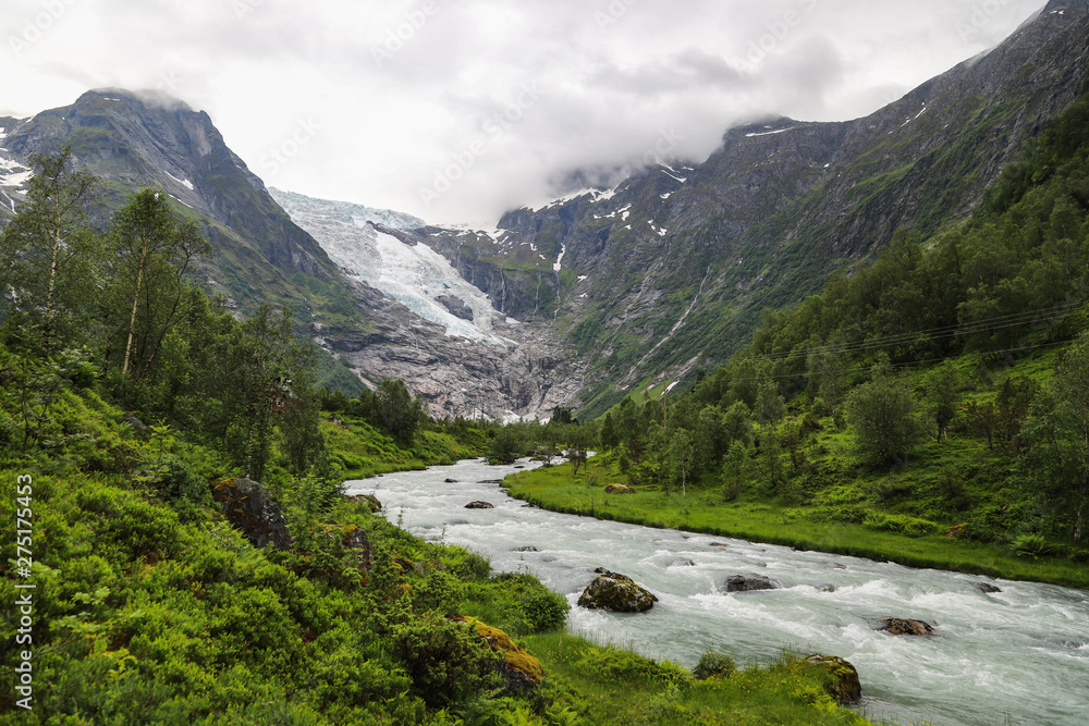 Boyabreen valley in Norway