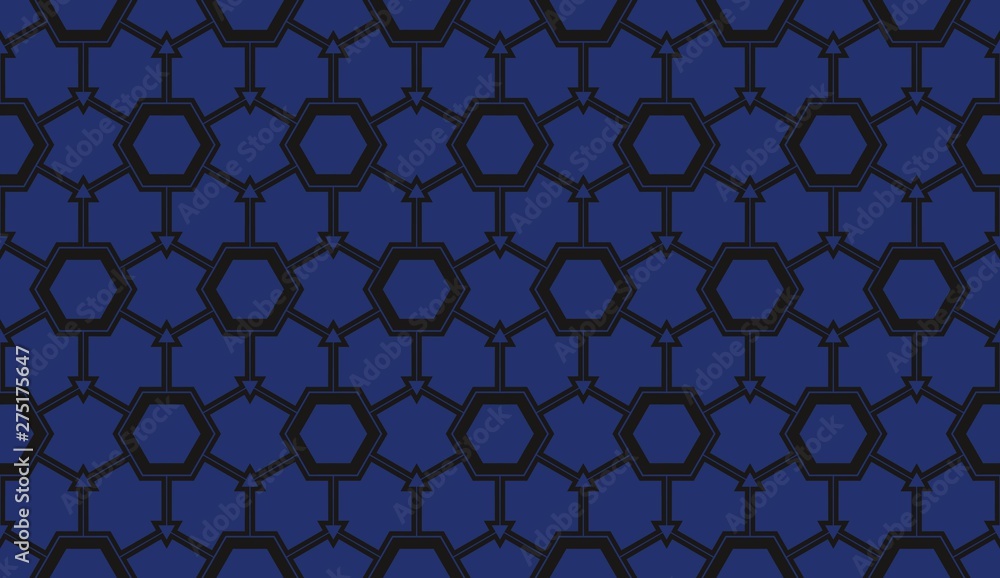 Fototapeta premium Vector illustration blue geometric abstract background