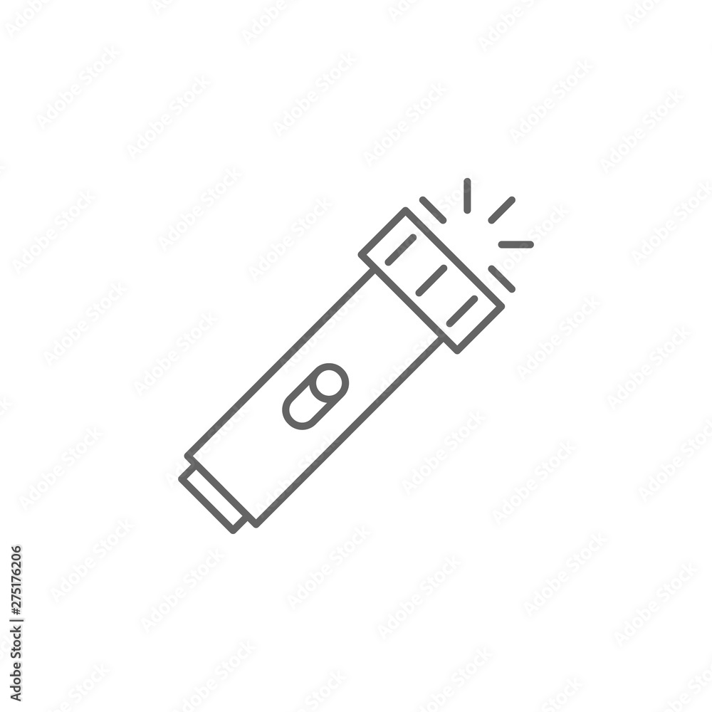 Emergencies, flashlight icon. Element of emergencies icon. Thin line icon for website design and development, app development Emergencies, flashlight icon. Element of emergencies icon. Thin line icon for website design and development, app development