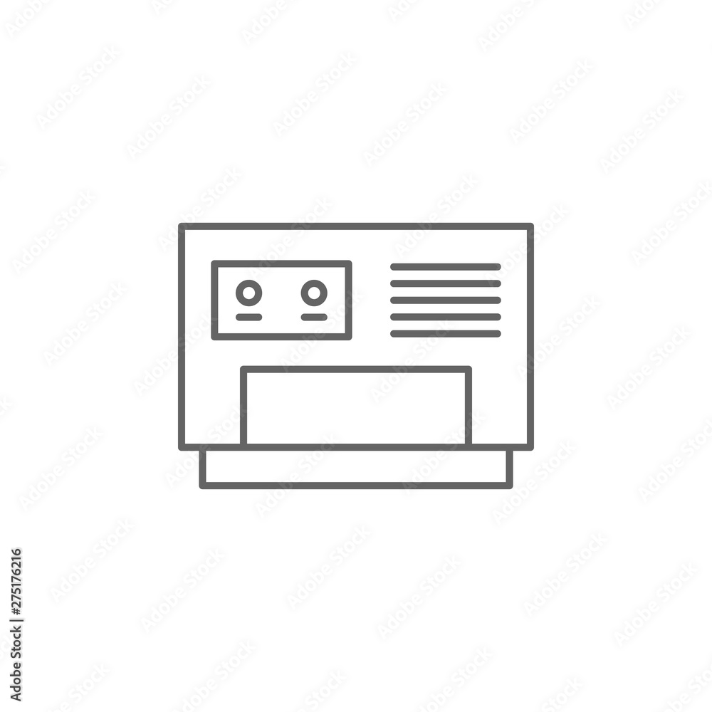 Emergencies, generator icon. Element of emergencies icon. Thin line icon for website design and development, app development Emergencies, generator icon. Element of emergencies icon. Thin line icon for website design and development, app development