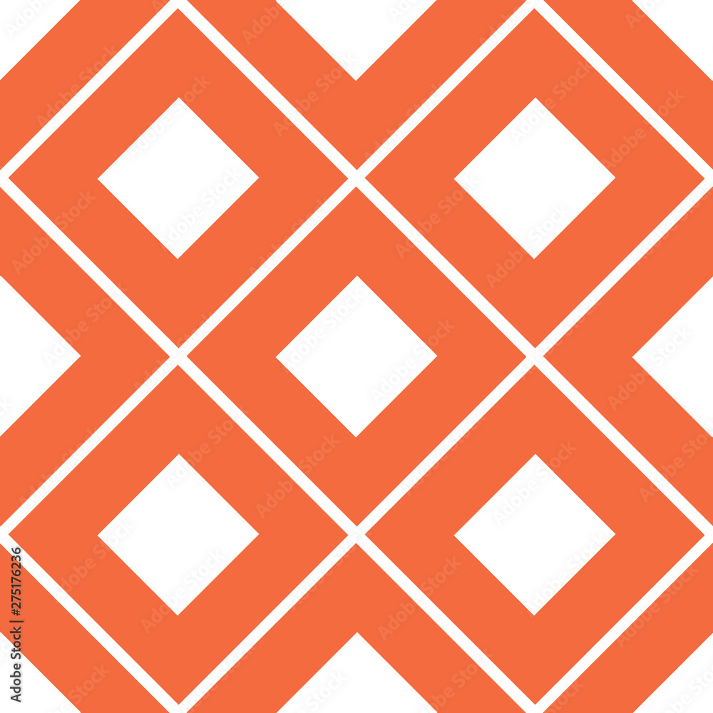 Abstract rhombus tile seamless pattern. Vector illustration.