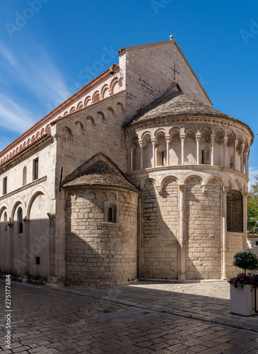 St Chrysogonus church in the ancient old town of Zadar in Croatia photo