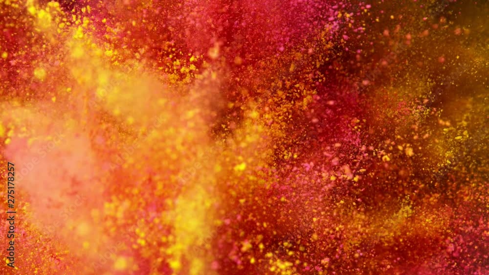 Super slow motion of coloured powder explosion. Filmed on high speed cinema camera, 1000fps. Super slow motion of coloured powder explosion. Filmed on high speed cinema camera, 1000fps.