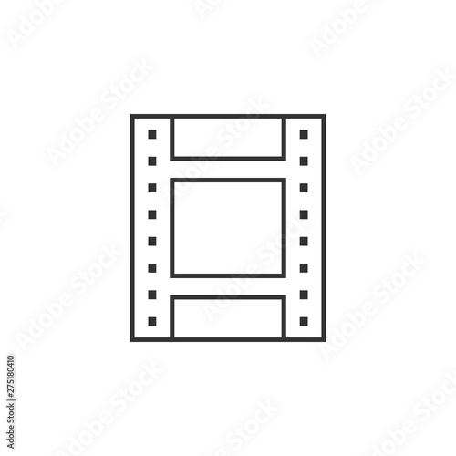 Film, play, record, celluloid icon. Simple web icon