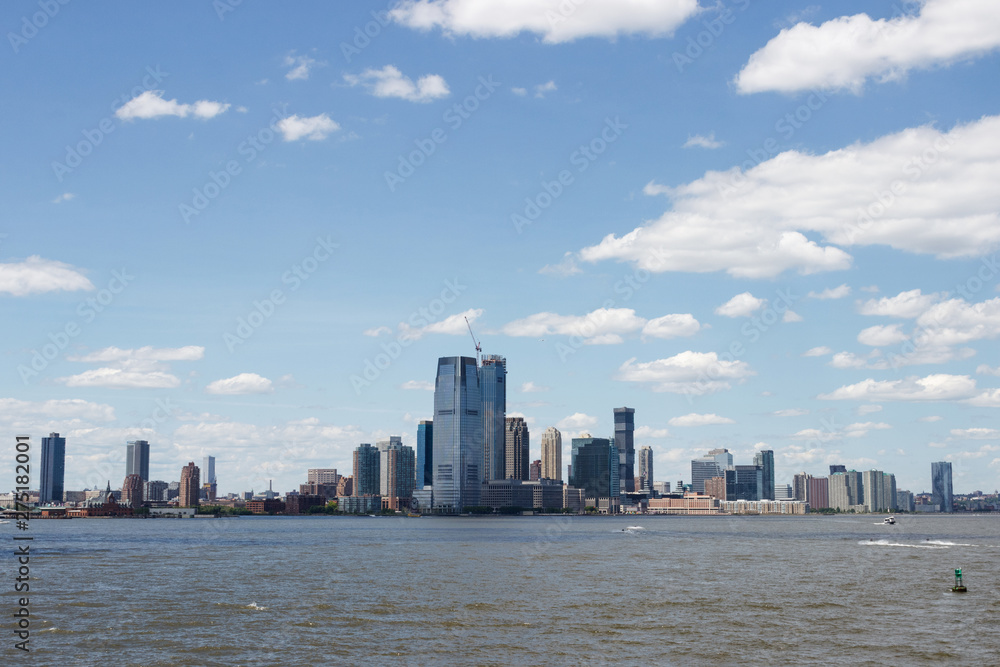 New York City. Skyscrapers of New York from the bay.