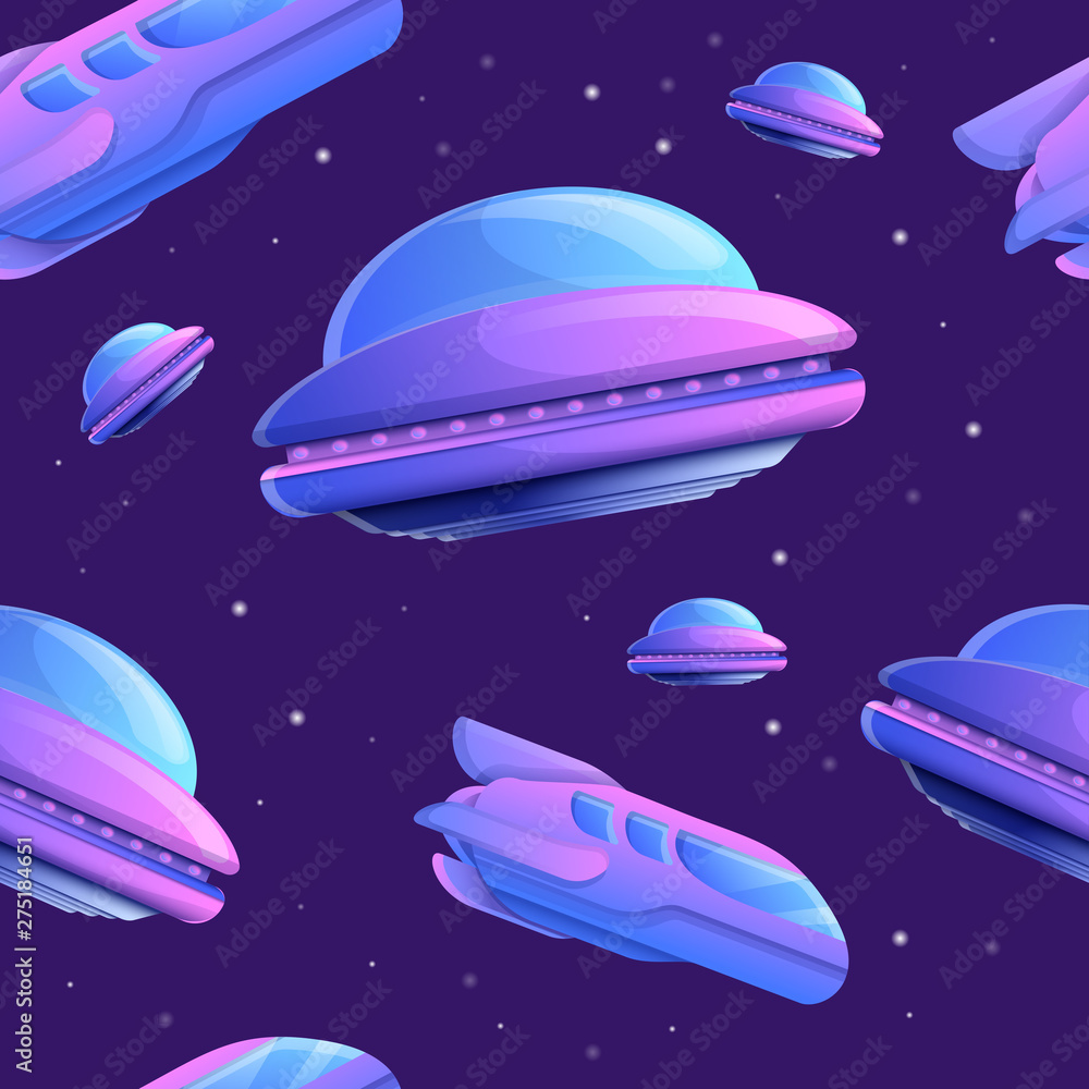 seamless texture of space ships in space, vector illustration seamless texture of space ships in space, vector illustration