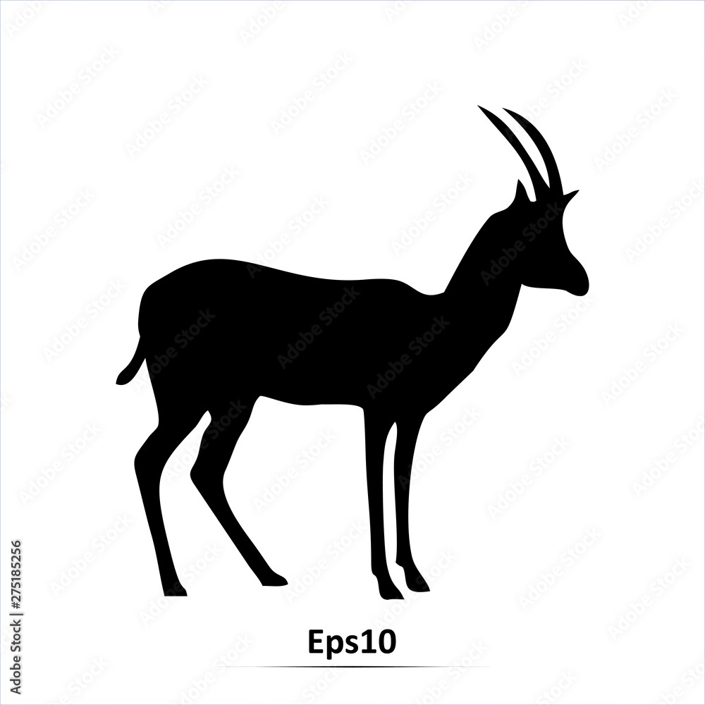 Fototapeta premium Vector Illustration of a Gazelle
