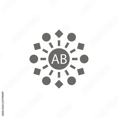 Platelet , Ab icon. Element of blood donation icon. Premium quality graphic design icon. Signs and symbols collection icon for websites, web design, mobile app