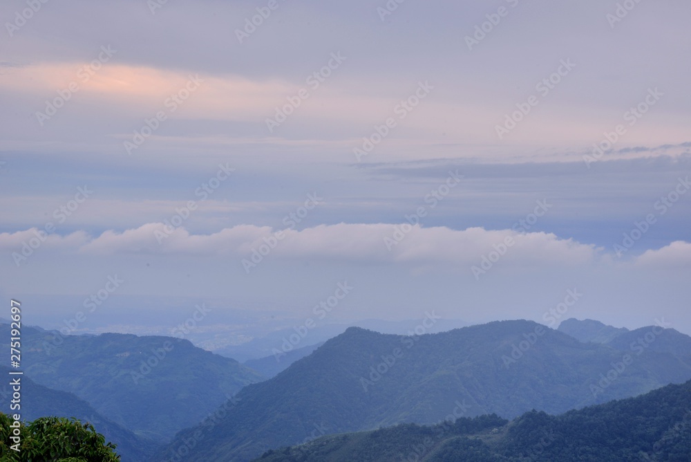 Fototapeta premium Mountain landscape-Mountain View Resort in the Hsinchu,Taiwan.
