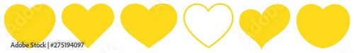 Heart Yellow | Love | Logo | Variations