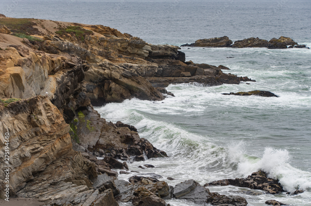 High surf off Gualala Point near Sea Ranch, N. California High surf off Gualala Point near Sea Ranch, N. California