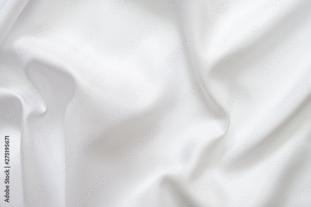 Obraz premium White satin fabric texture background
