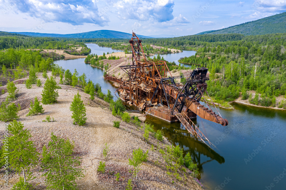 Abandoned Gold Dredge