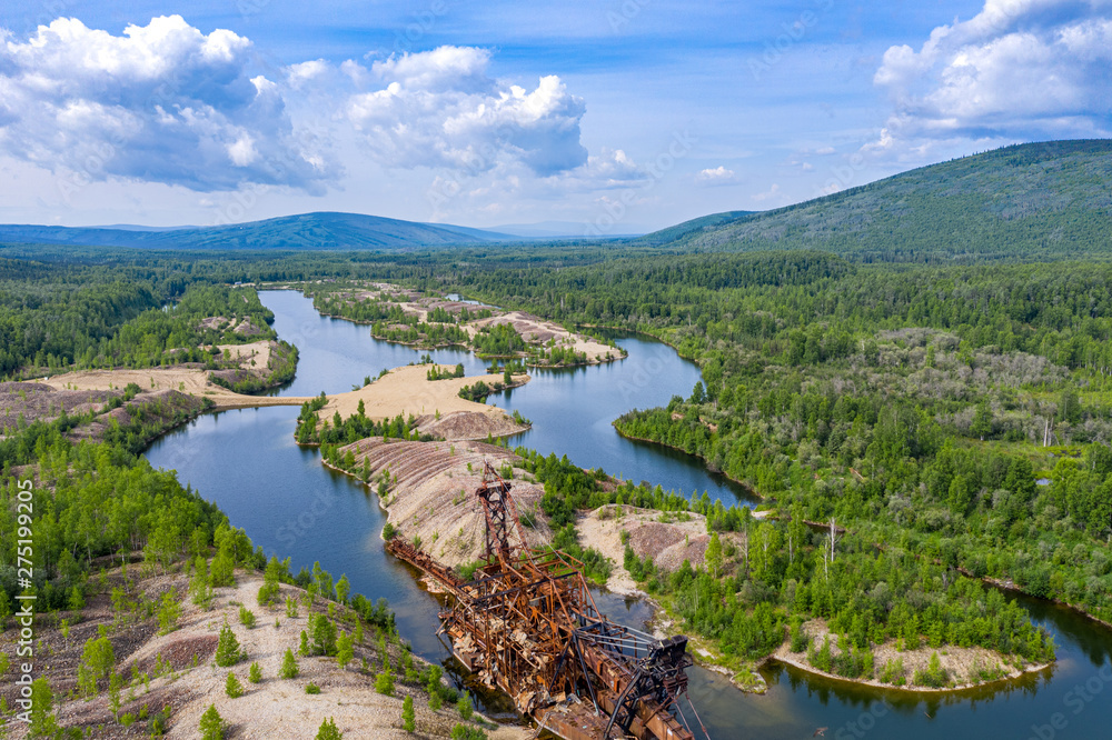 Abandoned Gold Dredge