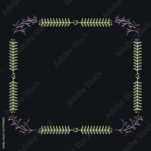 square frame decorative boho style
