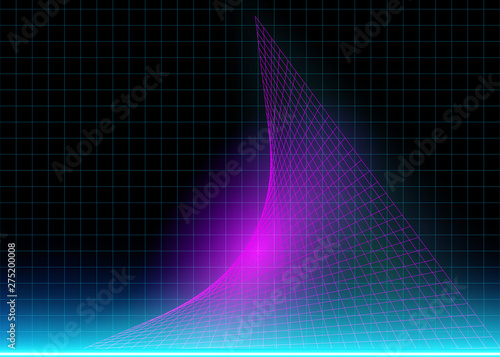 Cyberspace Futuristic Grid Lines
