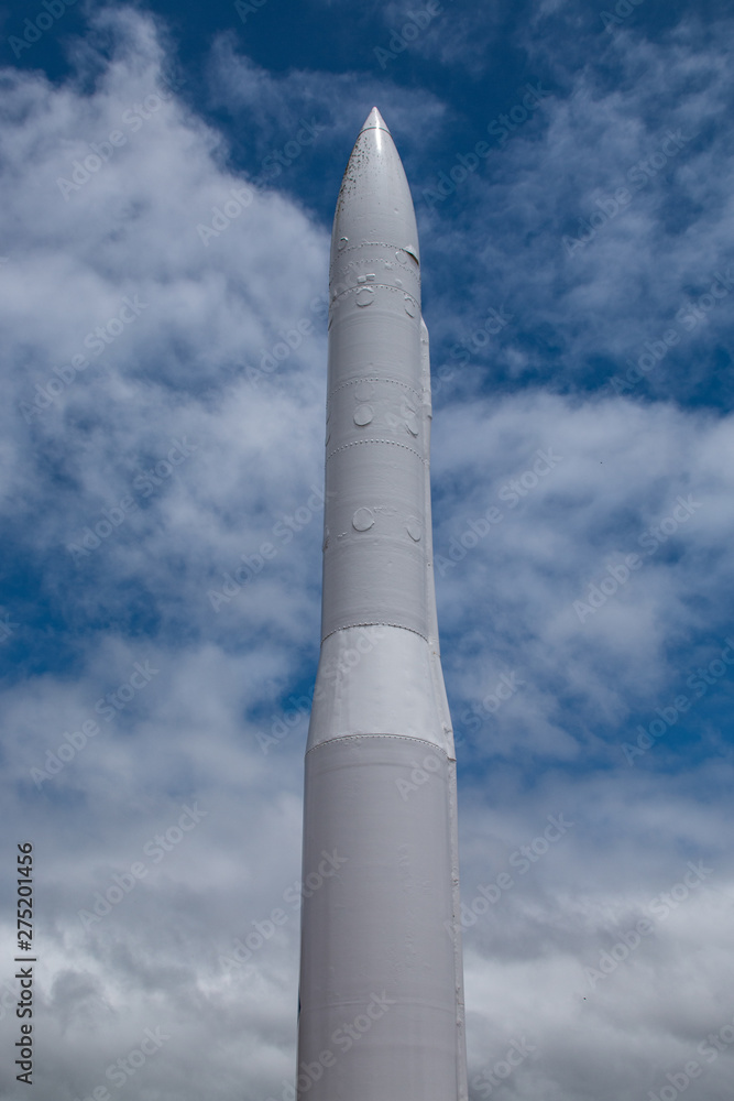 Minuteman Missile and Clouds Minuteman Missile and Clouds