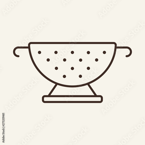 Colander line icon