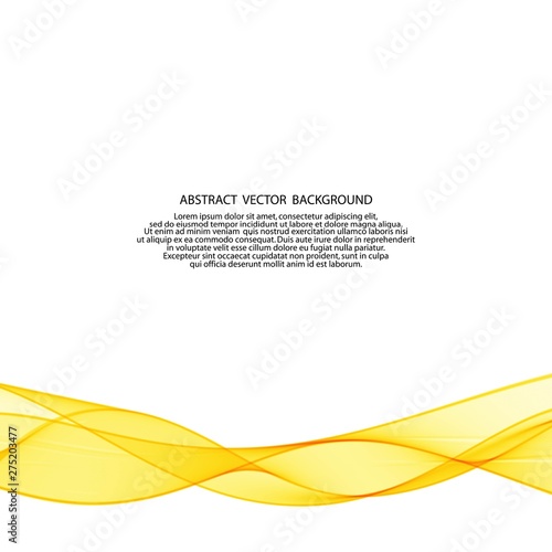 yellow vector wave. abstract image. advertizing - Vektorgrafik. eps 10