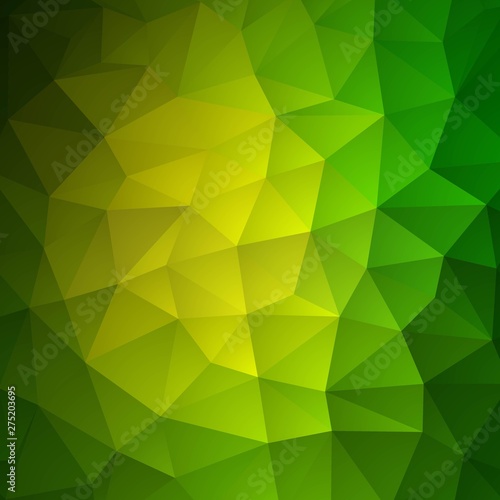 green triangular background. Polygonal style. presentation layout. advertising template - Vektorgrafik