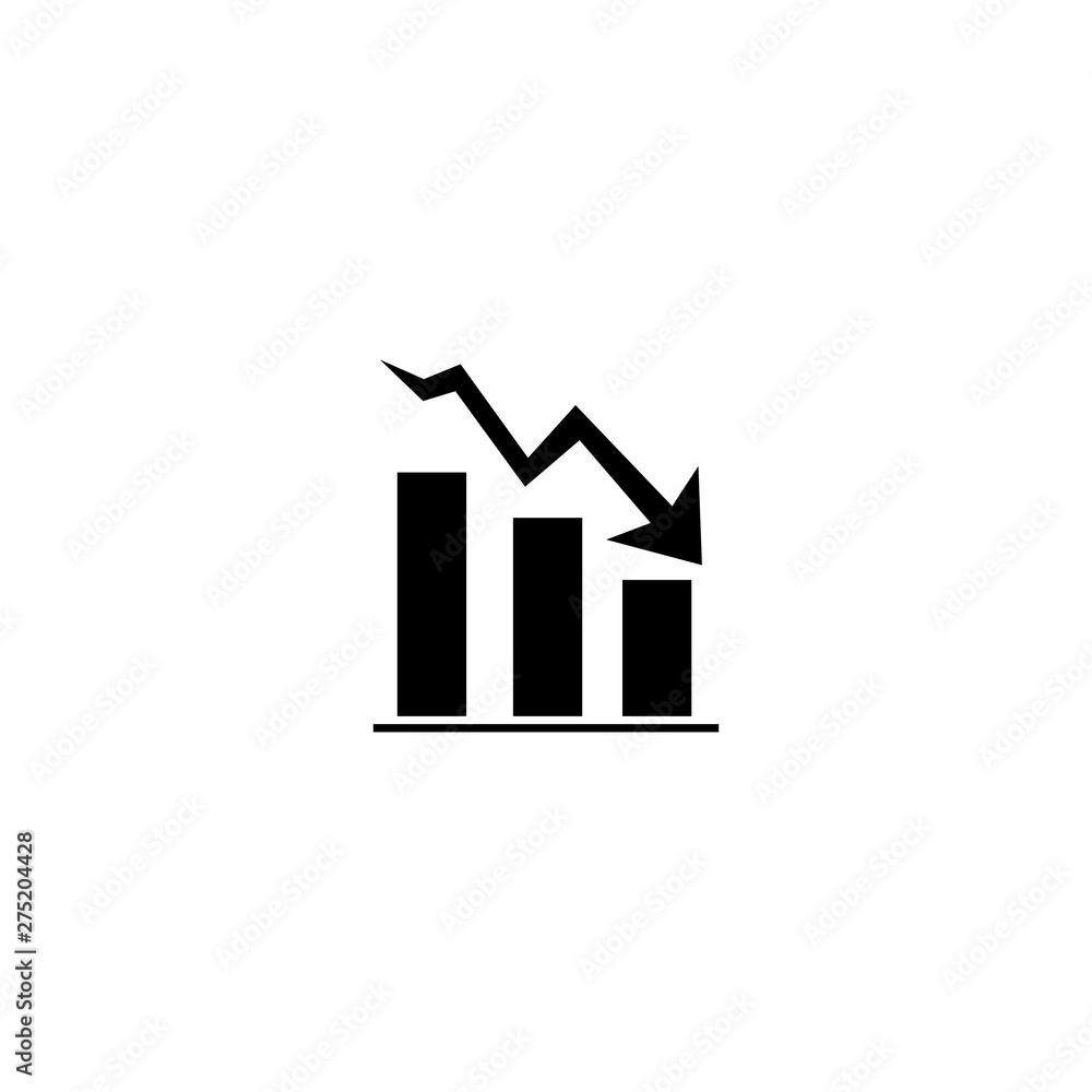 Declining business report bar chart Declining business report bar chart