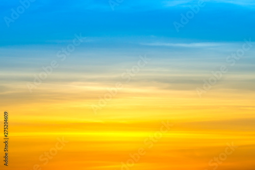 Multicolor cloud in twilight sky background.