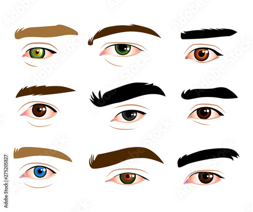 male eyes set