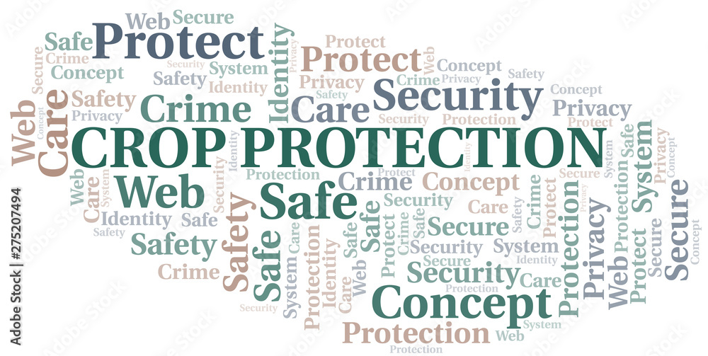 Crop Protection word cloud. Wordcloud made with text only.