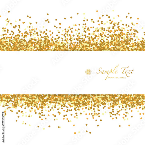 vector background of golden glitter