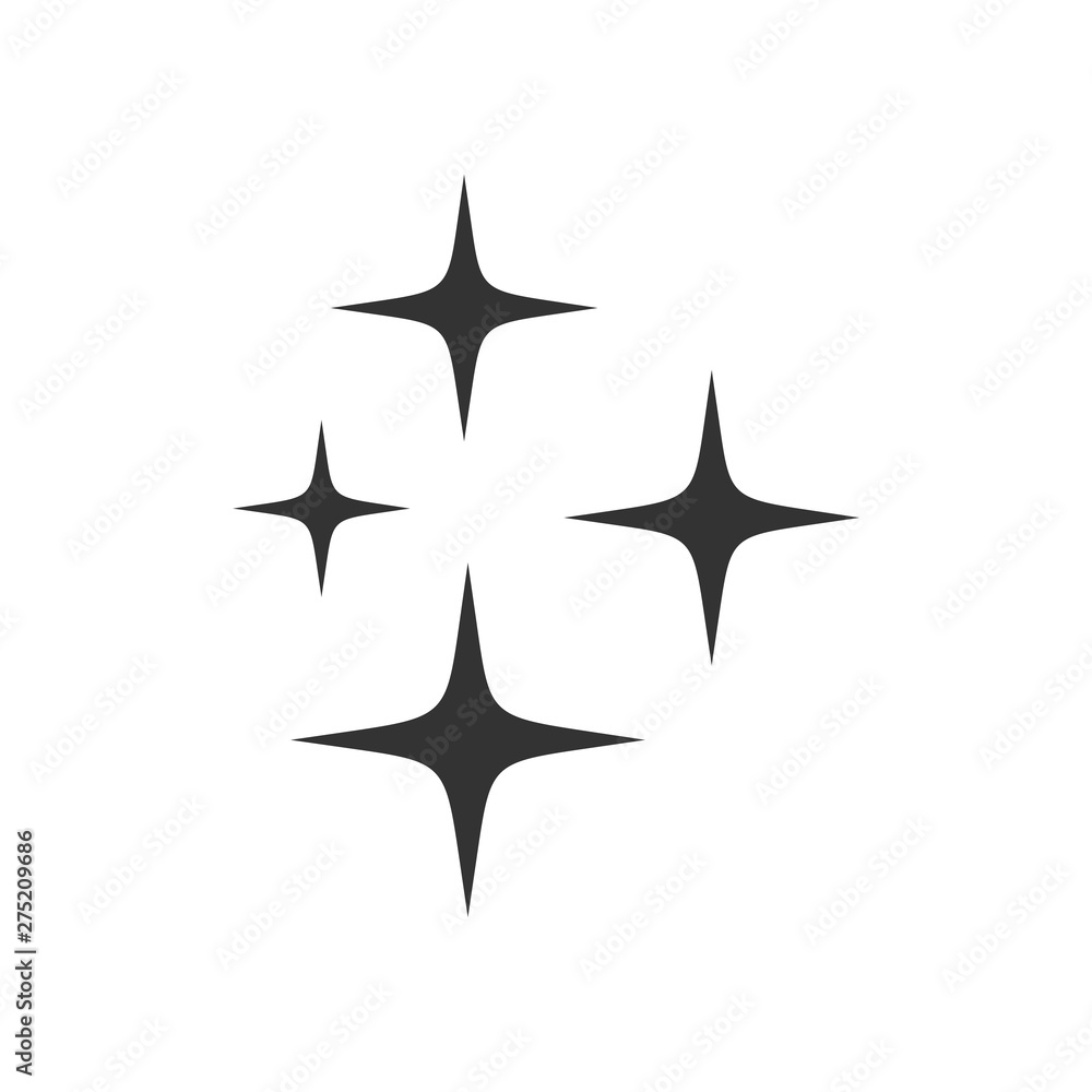 Shine icon template black color editable. Clean star symbol vector sign isolated on white background. Simple logo vector illustration for graphic and web design. Shine icon template black color editable. Clean star symbol vector sign isolated on white background. Simple logo vector illustration for graphic and web design.