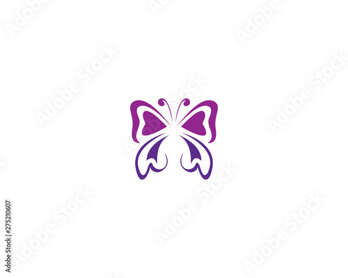 Butterfly creative conceptual colorful design Vector illustration