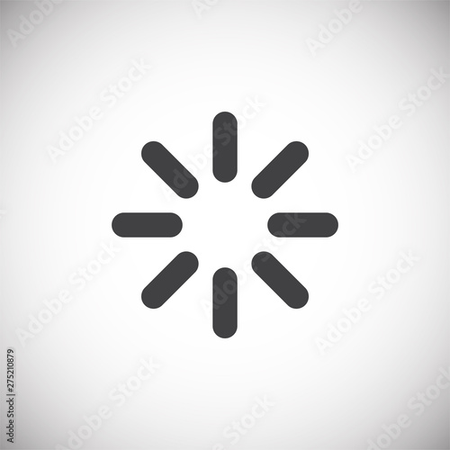 Loading related icon on background for graphic and web design. Simple illustration. Internet concept symbol for website button or mobile app.
