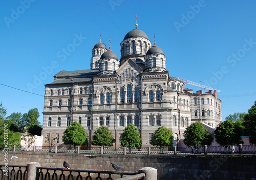 The Convent of St. John of Rila (Ioannovsky Convent) is the largest convent in St. Petersburg, Russia
