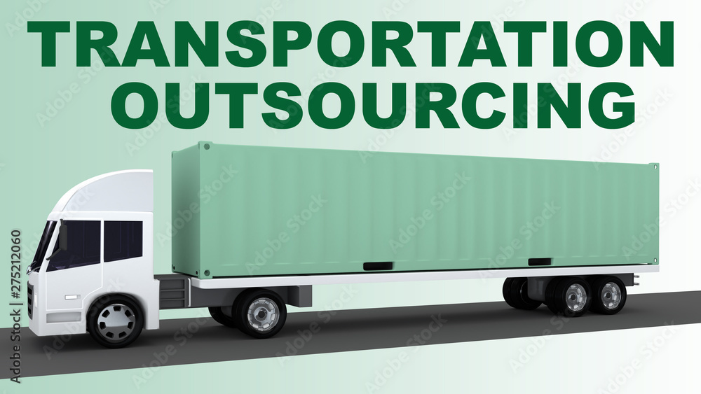 TRANSPORTATION OUTSOURCING concept TRANSPORTATION OUTSOURCING concept