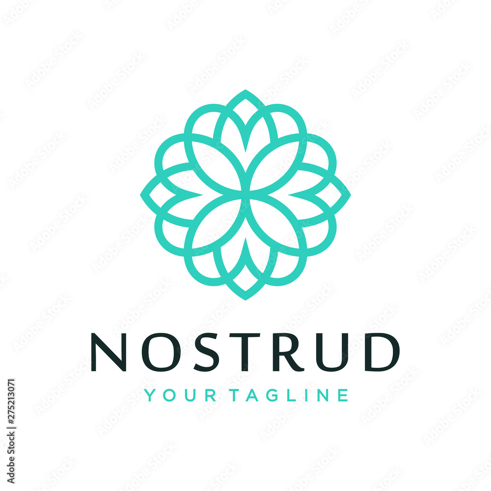 Flower logo design concept. Universal flower logo. Flower logo design concept. Universal flower logo.
