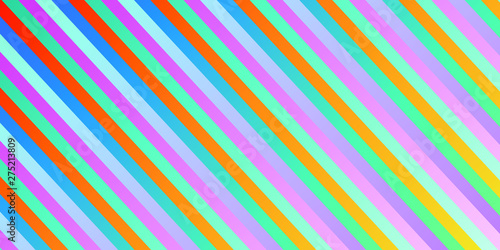 Colorful gradient lines background. Flat rainbow style